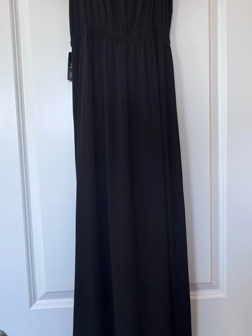 Express Black Cold-Shoulder Ruffle Maxi Dress - Picture 3 of 6